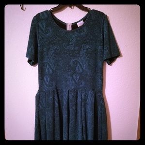 Lularoe midi dress with pockets stretchy 2x 3x